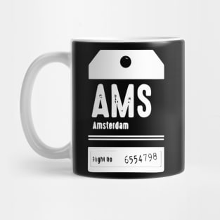 Amsterdam Luggage Tag Mug